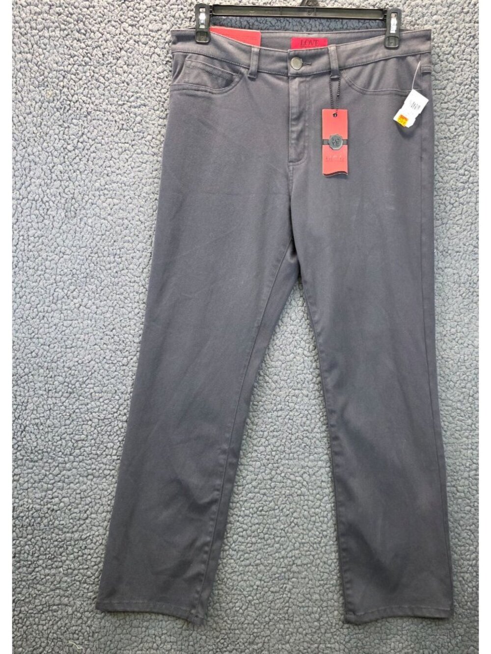FDJ Suzanne Straight Leg Jeans 16P Gray Premium Denim Streetwear Normcore Casual